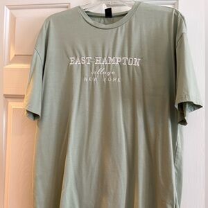 SHEIN Olive Green East Hampton Tee